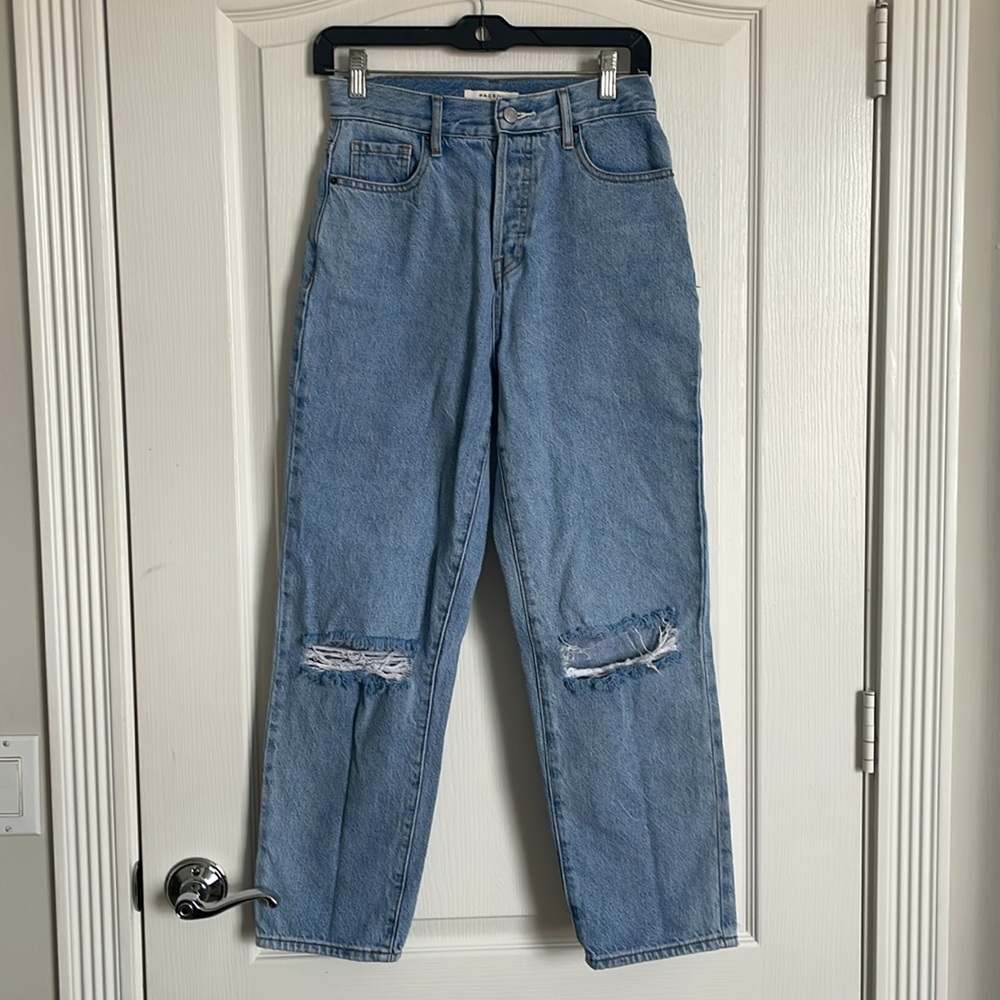 PACSUN Womens High Rise Straight Jean Size 25 Light Wash